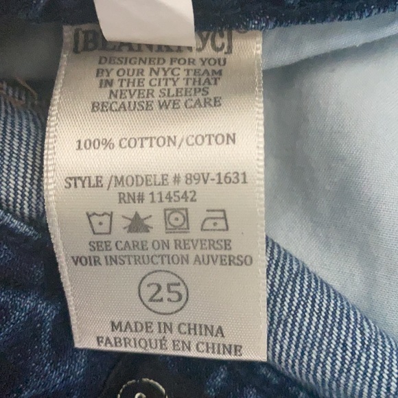 BLANK NYC funny bone Denim overalls shorts 25 - Picture 6 of 6